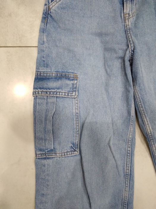 Spodnie bojówki jeans rozmiar S, Pas 70cm,  jak nowe