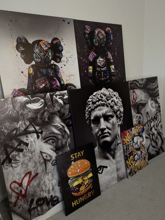 Картини на Полотні Друк Фото Скрудж Губи Долар Kaws