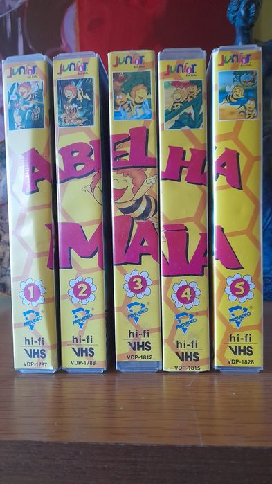 5 Cassetes VHS Abelha Maia
