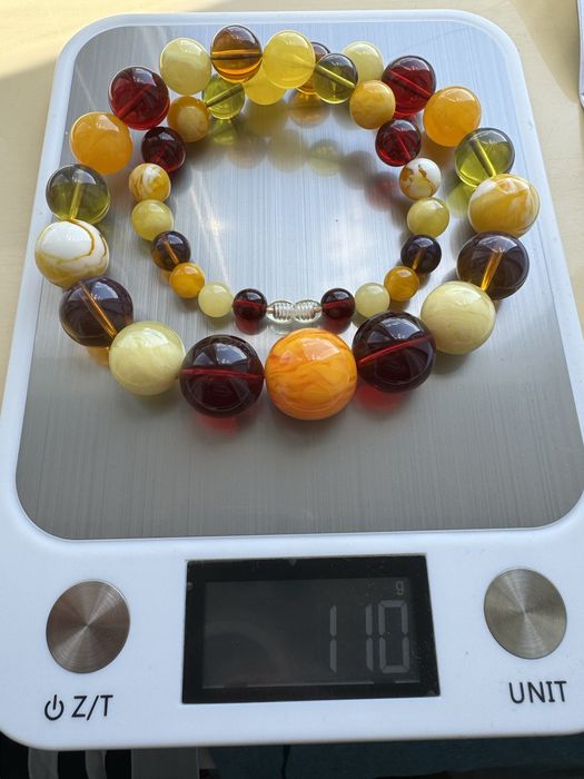 Велике Намисто Бурштин Бусы Янтарь Натуральный
