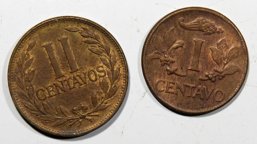 MOEDAS Colombia - 2 Exemplares - veja as imagens - Só 1€