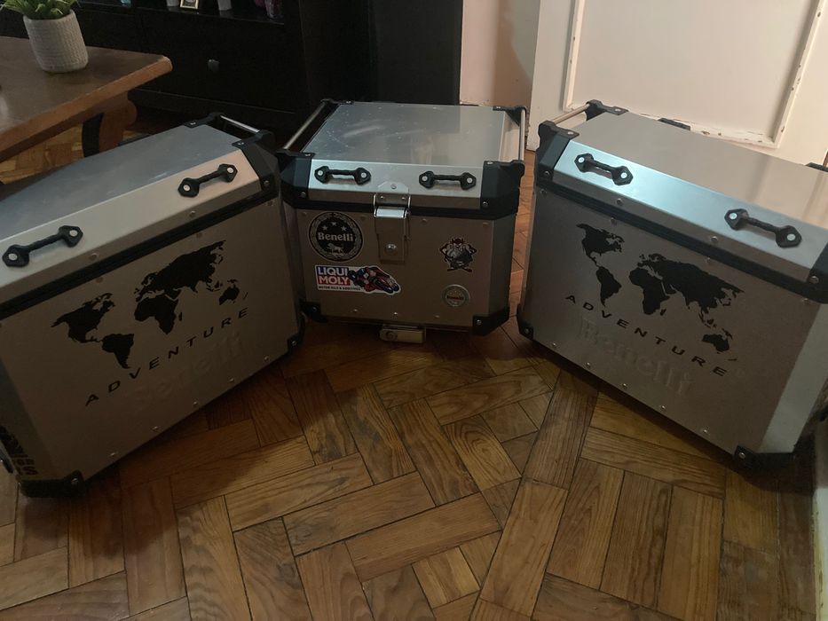 Vendo 3 malas originais de alumínio Bennelli TRK 502x