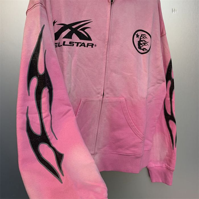 hell starジップパーカー Hellstar zip hoodie x Complex Sports Flame / зіп худі Хелстар