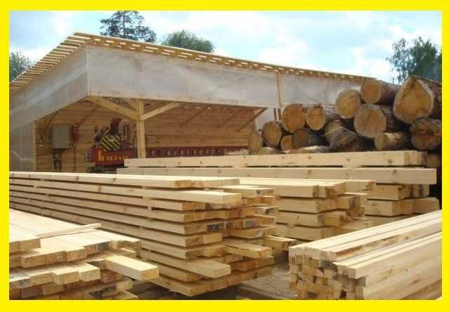 Deski , więzba dachowa, tartak , tarcica , drewno