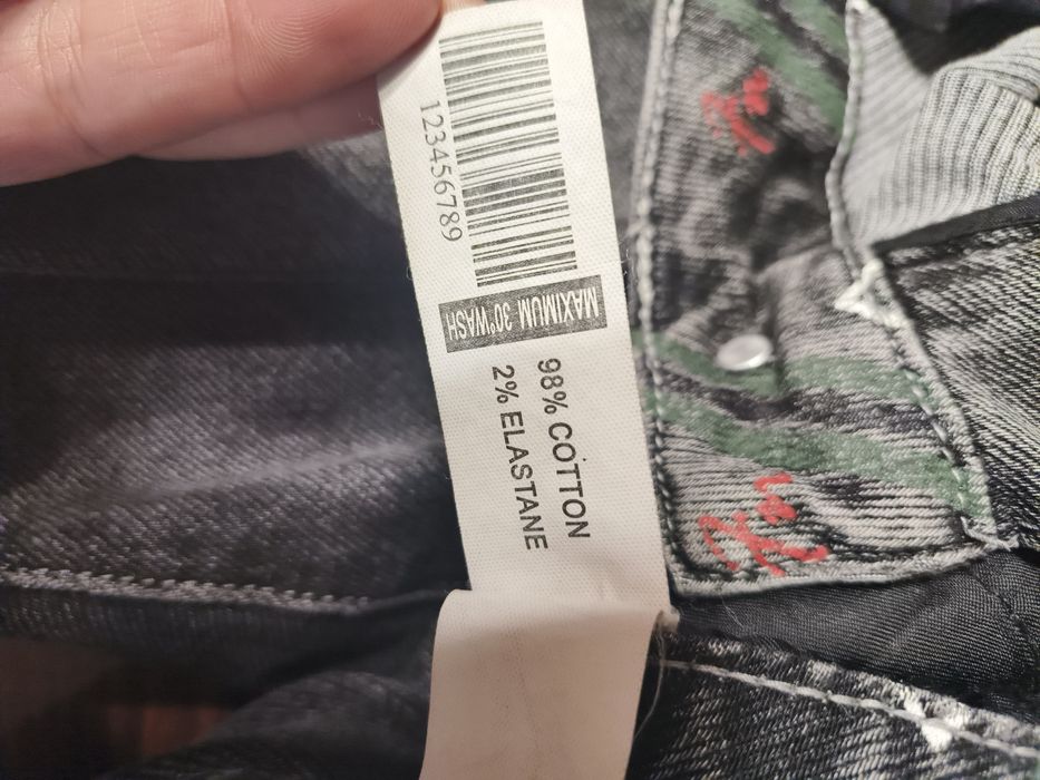 Джинсы мужские, Мом, серого цвета с потертостями!!!