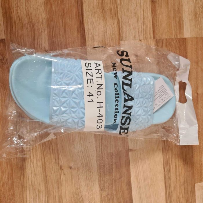 Sunlanse klapki basenowe plażowe damskie piankowe lekkie 40