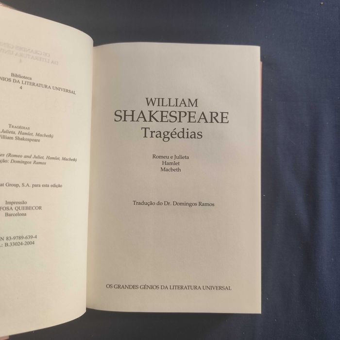 William Shakespeare - Romeu e Julieta, Hamlet e Macbeth