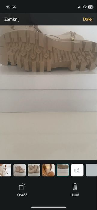 Nowe workery ze skóry naturalnej okazja