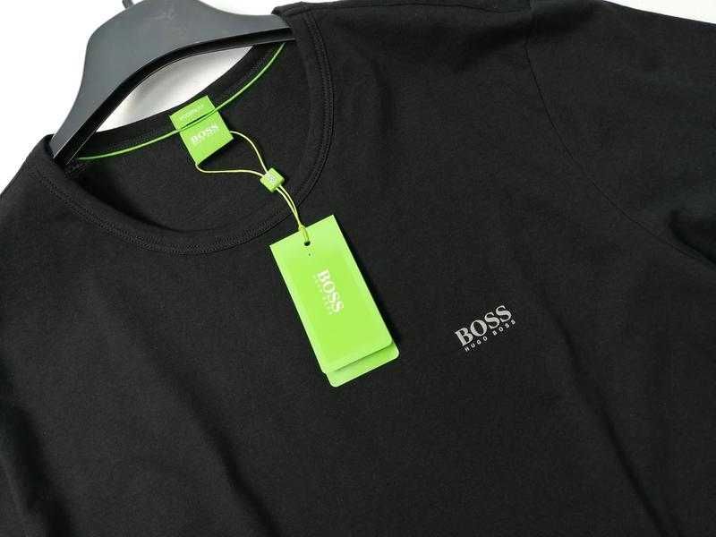 Hugo boss мужская брендовая черная футболка