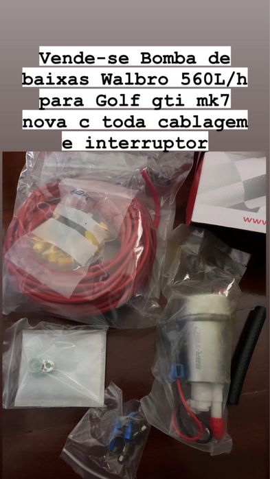 Bomba de baixas Walbro nova para golf gti / seat cupra etc.