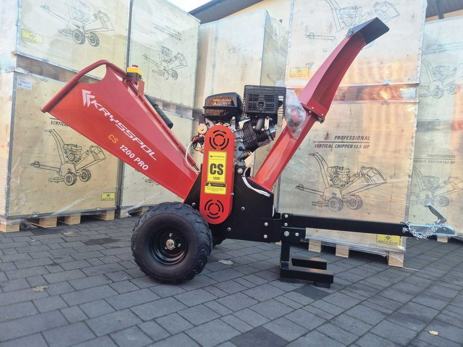 Profesjonalny rębak do gałęzi sprzęgło CS1200 15KM 12cm