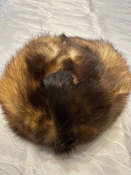 Czapka/toczek futrzana 52 cm w obwodzie