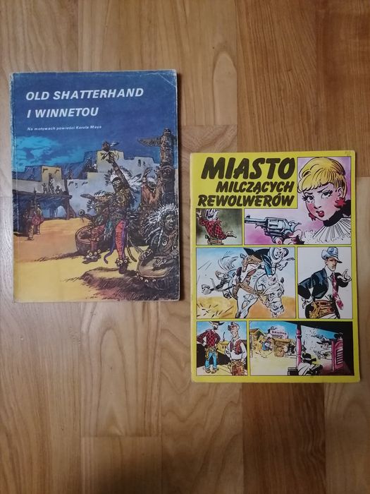 2 komiksy Miasto milczących rewolwerowców Old Shatterhand Dziki Zachód