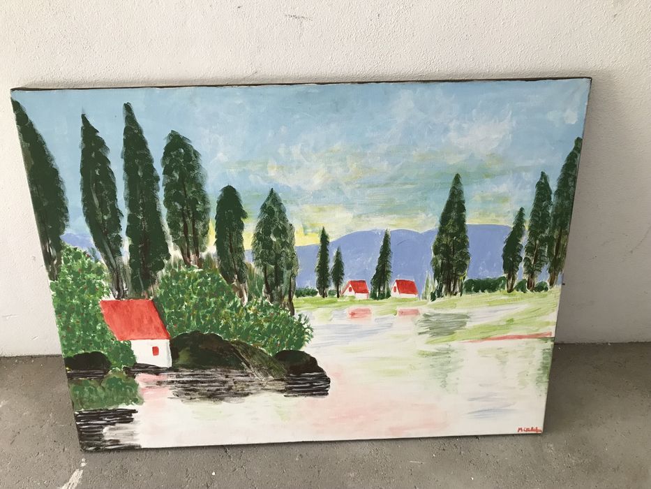 Quadro pintado a mão
