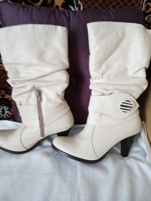 Сапоги  женские кожаные на овчине р  36. Сапоги кожаные  р  40