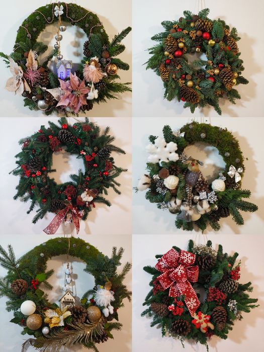 Coroas e centros de mesa Natal