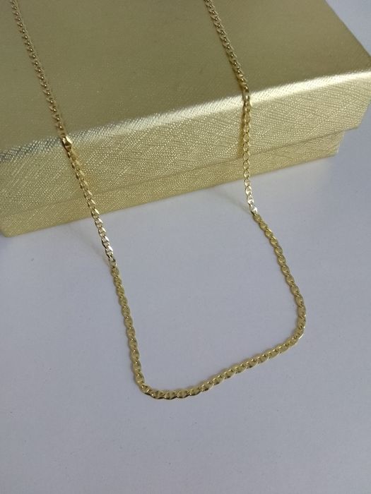 Złoty łańcuszek delikatny Gucci złoto 585 długość 45 cm