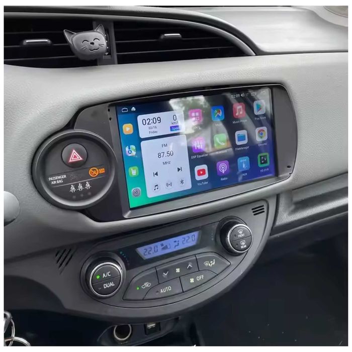 Autorrádio Android Toyota Yaris 2012-2017 | CarPlay & Android Auto Sem Fios | GPS | NOVO