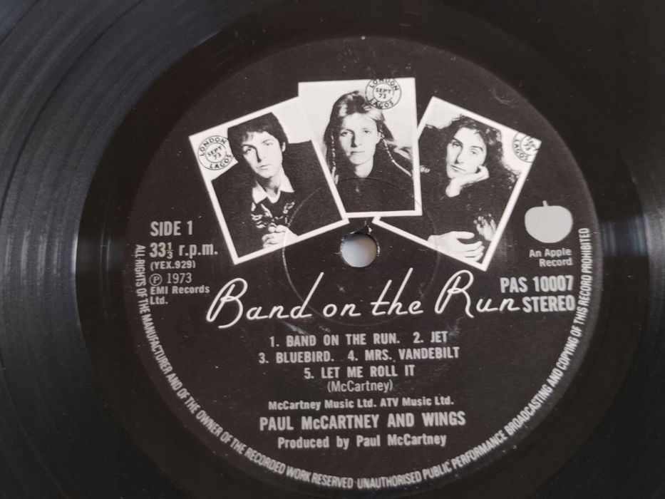 Paul Mccartney And Wings - Band On The Run. 1973. Singapore VG++