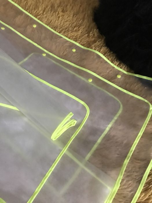 Capa transparente chuva e vento capuz da Zara