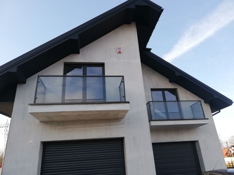 balkon balkony taras szklany metalowy