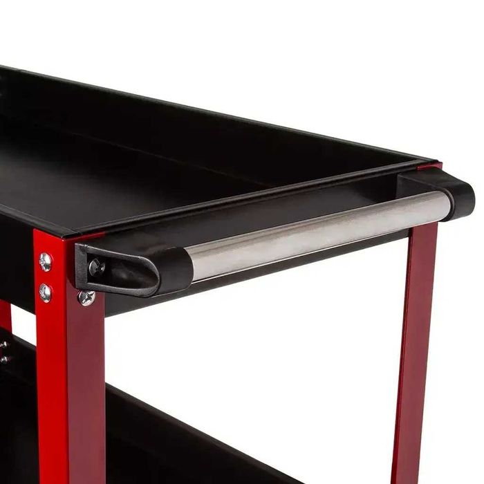 Мобільний сталевий візок 3 полки Тележка для инструментов на колесах