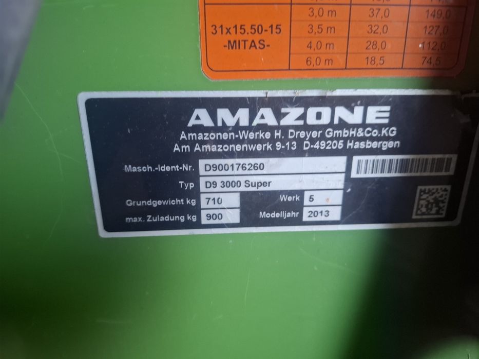 AMAZONE D9 3000 Сеялка