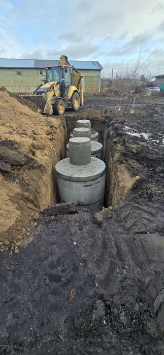Септик, вигрібна яма. Каналізація з бетонних кілець. Від виробника.