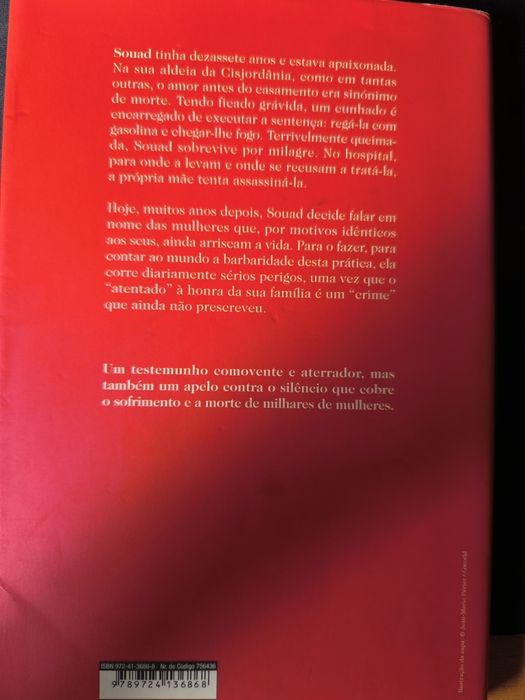 Livro "Souad - Queimada viva"