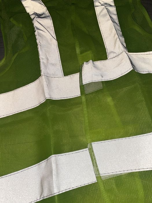 5 штук Жилети зелені світловідбиваючі