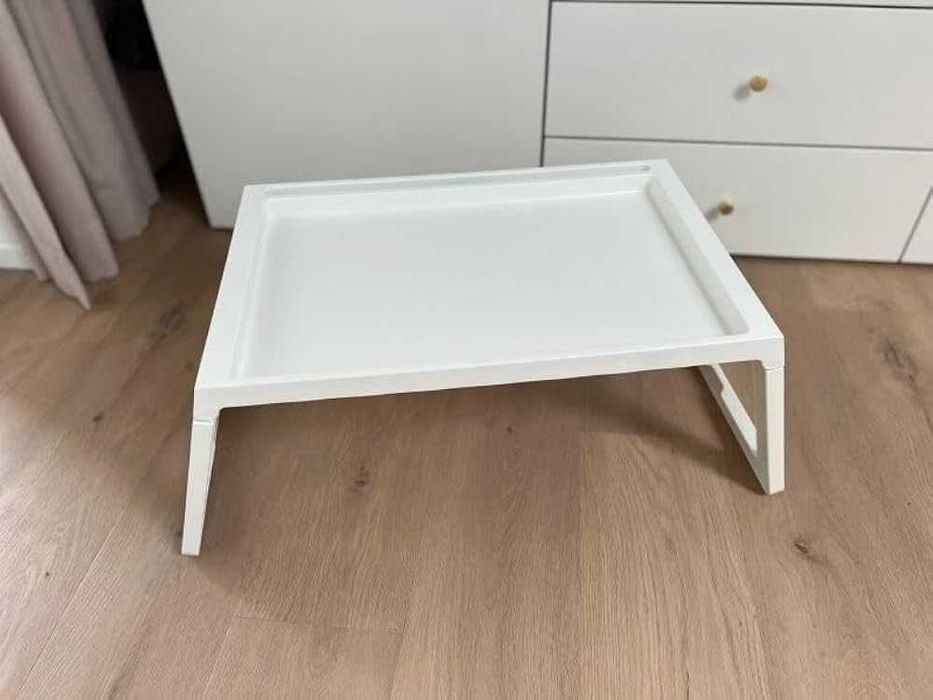 Stolik do łóżka / kanapy  taca Klipsk Ikea Biały - darmowa wysyłka Inpost