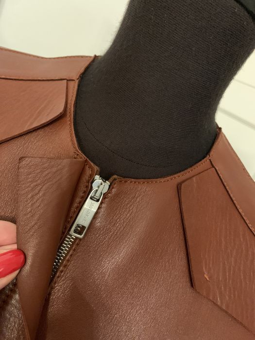 MAX MARA kurteczka bez podszewki, skóra naturalna