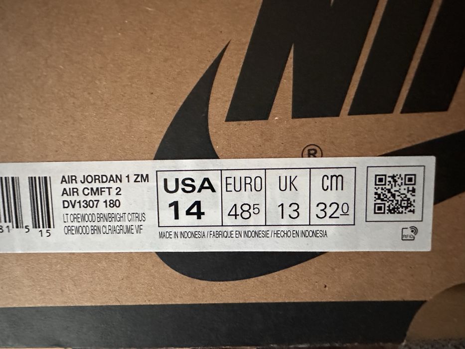 Buty Air Jordan 1 ZM, rozmiar 48.5