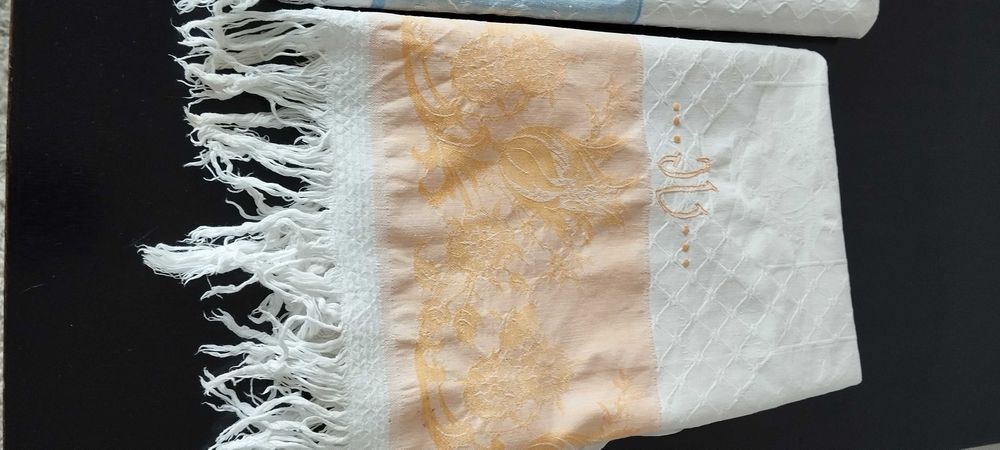 Toalhas de mãos linho antigas