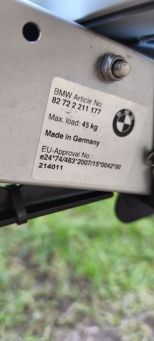 Oryginalny Bagażnik uchwyt na  Rowerowy BMW na Hak | Uchylny odchylany | Komplet