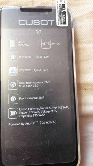 Смартфон CUBOT J 10