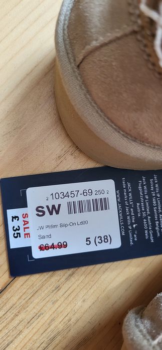 Сліпони JACK WILLS, розм 37
