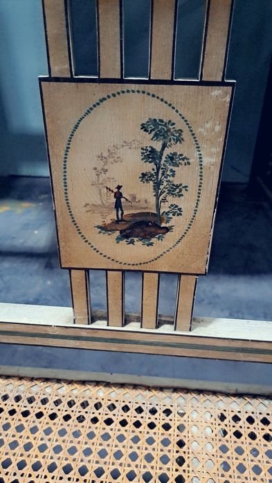 Sofá em palhinha antigo