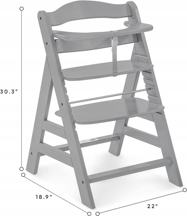 hauck krzesełko alpha+ creme drewniane krzesełko do karmienia
