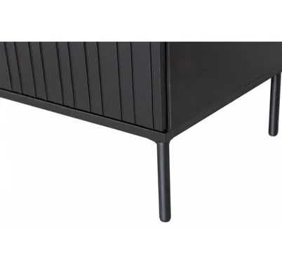 Czarna komoda sosnowa pod tv malowana samodomyki