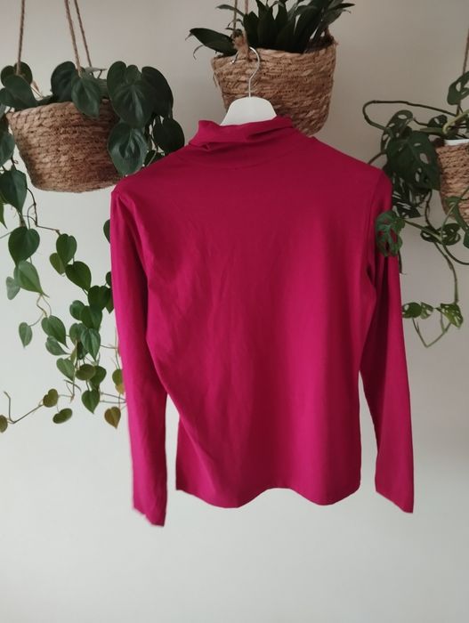 Bluzka golf amarantowy, basic r.M 38 Gerry Weber