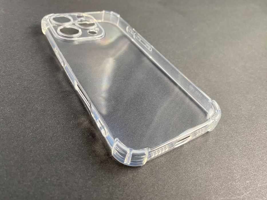 Etui przezroczyste antywstrząsowe do iPhone 16 Pro + szkło 9H 9D