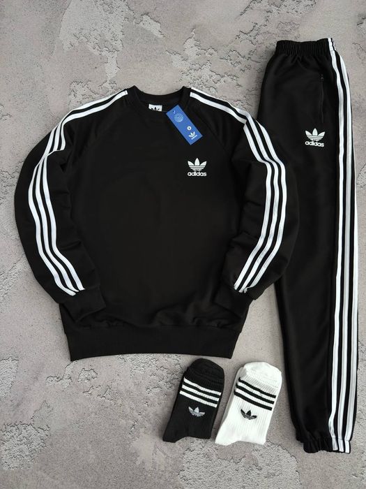 ADIDAS світшот з лампасами | кофта адідас унісекс