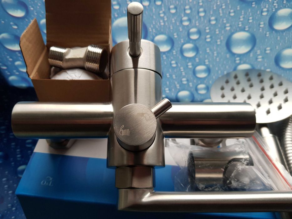 Смеситель змiшувач для ванны из нержавейки CHAMPION SUS-006 (EURO)