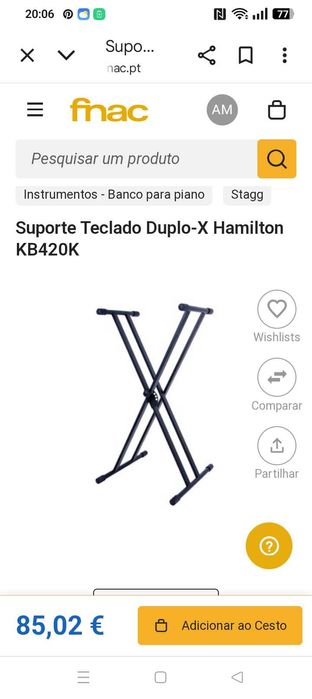 Suporte Teclado FX64730010102785124