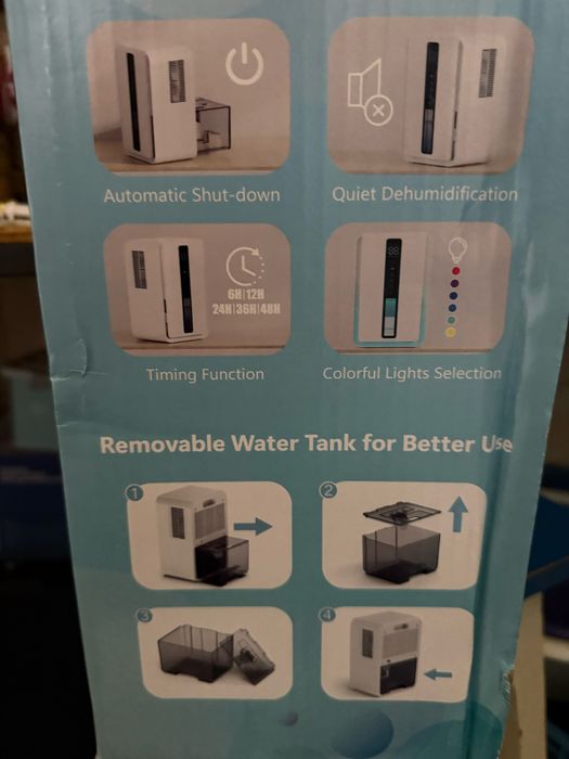 Портативний осушувач повітря. 2500 мл