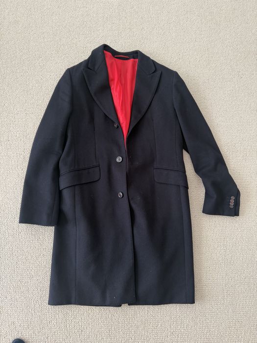 Sobretudo caxemira Carolina Herrera azul escuro tamanho M