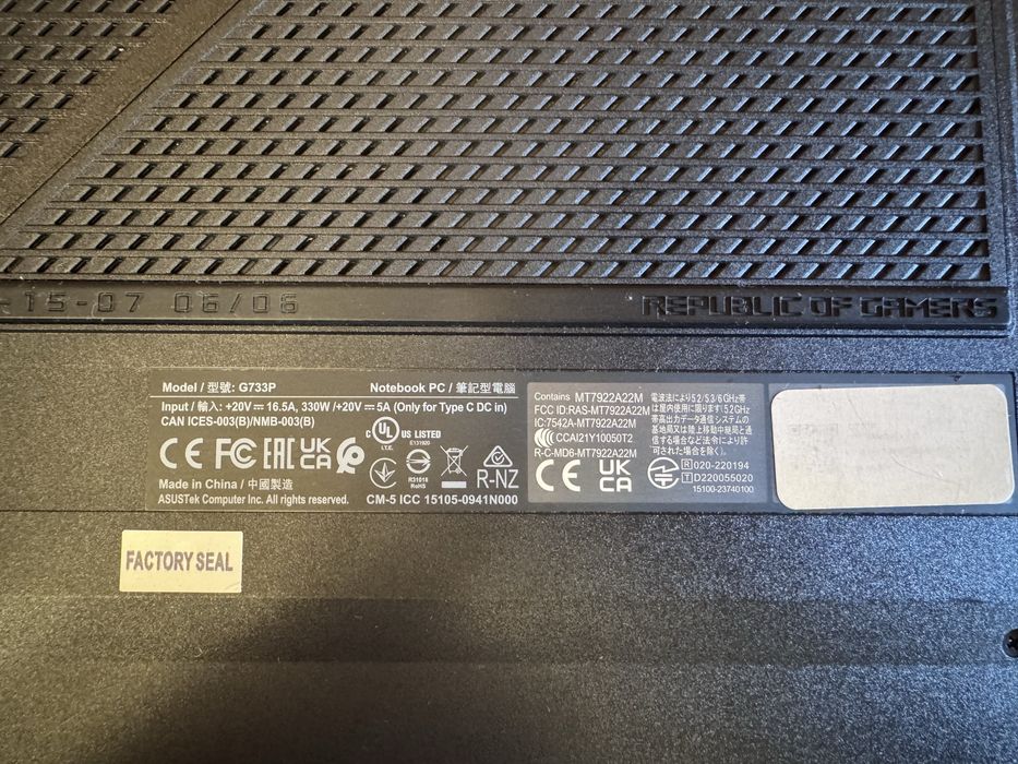 Флагман ASUS ROG Strix SCAR 17 (G733PY) | Ryzen 9 7945HX / RTX 4090 / 64GB RAM / 2TB SSD / 240Hz 2K