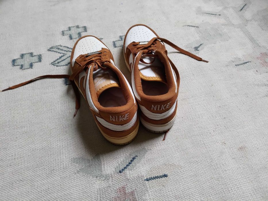 Nike Dunk Low LX Sapatilhas Originais - Castanho/Branco - Tamanho: 40