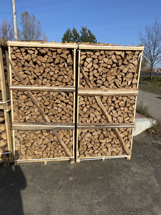 Продам Дрова рубані в ящиках: Береза, Дуб, Ясень, Граб, Піні кей